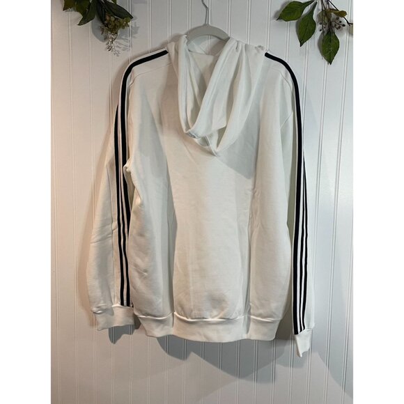 adidas Men's Essentials 3-Stripes Linear Logo Pullover Hoodie Large - Picture 4 of 16